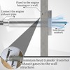 Chumia 1.5 Inch ID Generator Exhaust Kit, Steel Double Wall