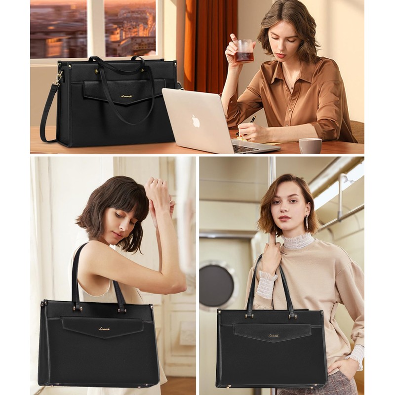 LOVEVOOK Laptop Bag for Women, 15.6 inch Laptop Tote Bag