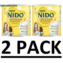Nestle Nido 2 PACK - Nestle NIDO Fortificada Whole Milk Powder (4.85 lb) Total 9.7 lbs