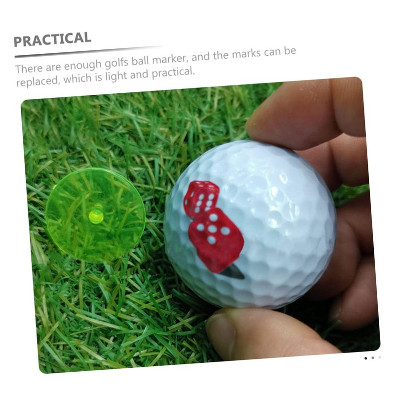 SUPVOX Golf Ball Markers 100pcs Plastic Markers for Golf Course
