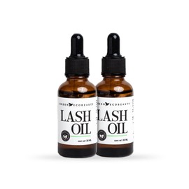 Pack GREEN ECO BEAUTY Lash Oil: 2 Sueros para Pestañas Crecimiento y Cejas. Serum Pestañas 100% Natural con Aceites Esenciales y Vitamina E, sin efectos secundarios (30 mL c/u)