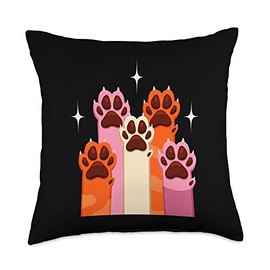 Animal Printzz Print Paws Cute Dog Lovers Gift Throw Pillow, 18x18, Multicolor