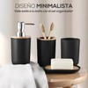 FSY FASILYT Set 4 Accesorios de Baño | Juego Organizador