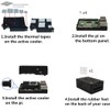 WEIYIXING Raspberry Pi 5 Case, Black ABS Case with Active
