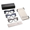 AMOMOMA 3 Pack Retro Oversized Reading Glasses for Women Blue