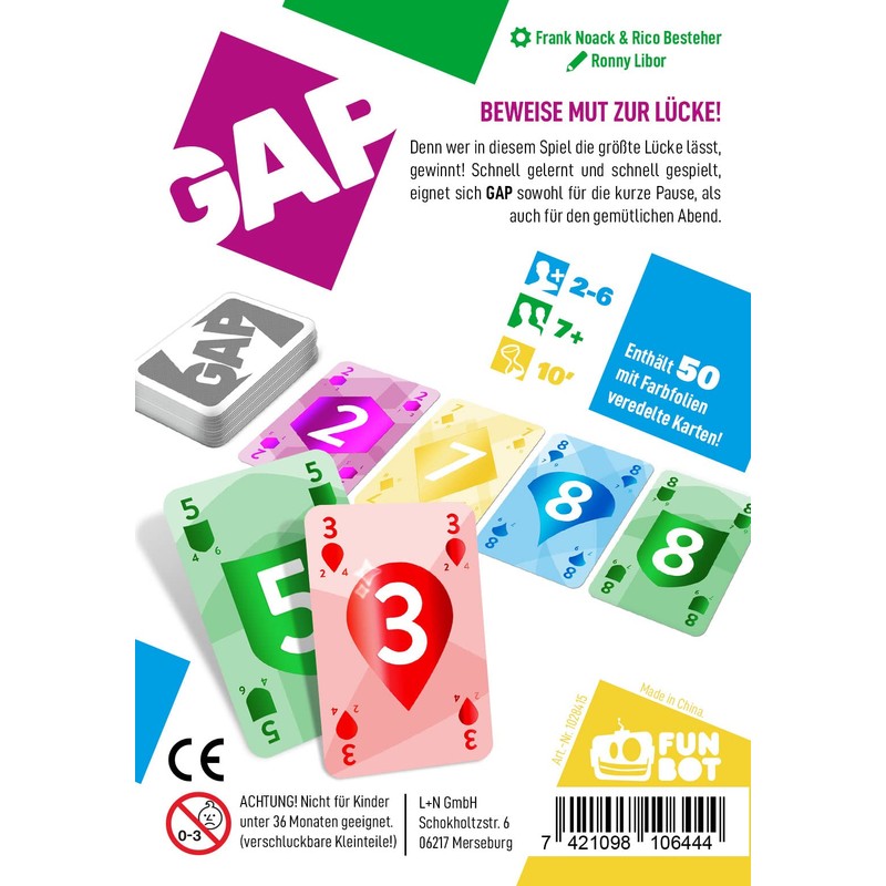 Funbot 1028415 | Gap | Card Game German