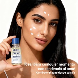 Dr.Leo Loción Secante Antiacné, Ácido Salicílico 1.8% y Niacinamida, 20 ml Tratamiento localizado para brotes nocturnos y menstruales, desobstruye poros, no irrita, apto para piel sensible