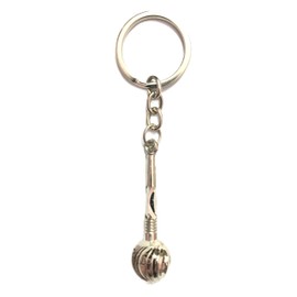 Bro Mart Jai Shri Ram Silver Hanuman Ji Gada Keychain For Car and Bike (Multi Color)