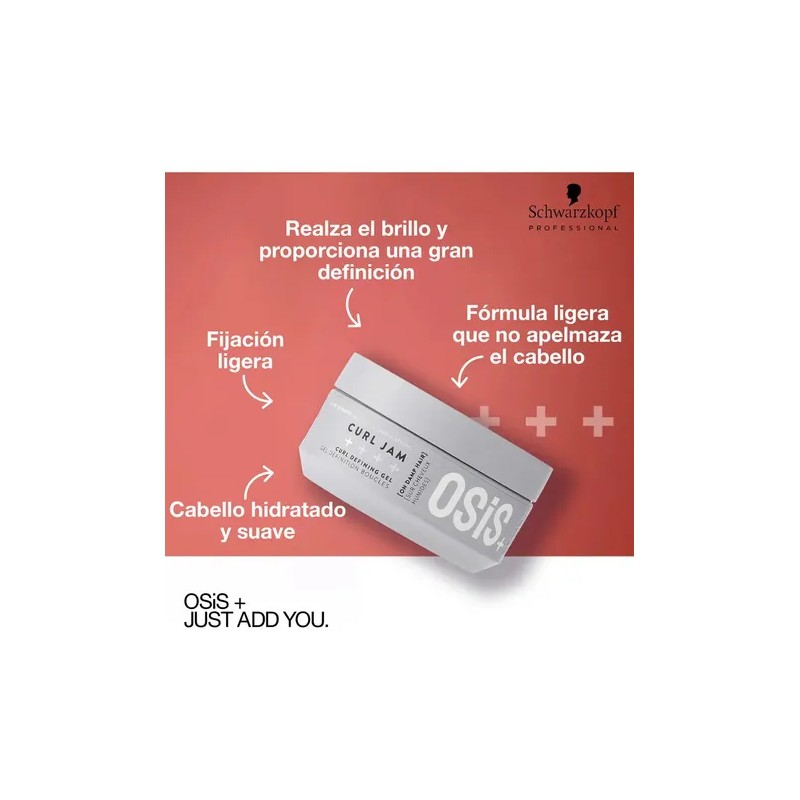 Osis Curl Jam Gel Para Peinar Rizos Definidos 300 Ml