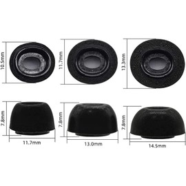 ALXCD Foam Eartips Compatible with AirPods Pro 2 2nd Generation Headphones, S/M/L 3 Pairs Memory Foam Soft Noise-Isolation Tips Foam Eartips, Compatible with AirPods Pro 2, S/M/L