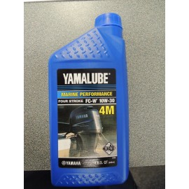 YAMAHA YAMALUBE 4 STROKE FC-W 10W-30 4M OIL 1 QUART LUB-10W30-FC-1