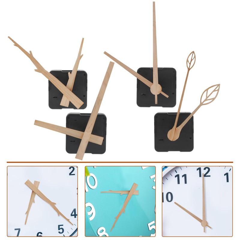 Gadpiparty 4 Sets DIY Quartz Clock Movement Replacement Kit with