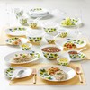 Borosil Gourmet Dinnerware Set For 6, 19 Pieces, White Dinner