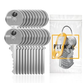 PTT-KEY - Complete PTT Key Ring - 21 Keys for Letterboxes and Building Entrances - Key for Each Letter Box - Universal Key PTT