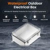 QILIPSU Outdoor WiFi Enclosure, 11.4"x7.5"x5.5" Waterproof Electrical Junction Box IP67