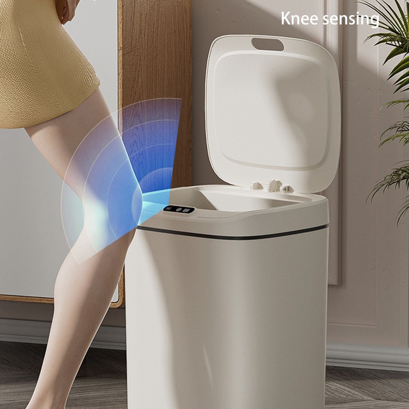 Automatic Motion Sensor Trash Can with Lid Smart Touchless Garbage