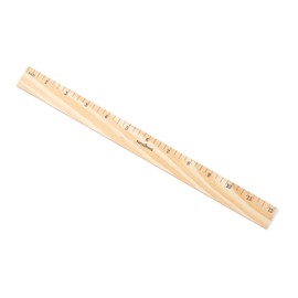 hand2mind 12 inch Wood Rulers with 1/4 Divisions, Pack of 10