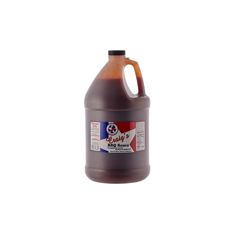 Texas Pepper Jelly Craig's BBQ Sauce - 1 Gallon Net