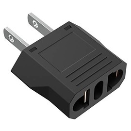 European to US Plug Adapter, Australia China Italy Switzerland Europe To US Plug Adapter, Best Simple Easy To Use Fireproof Safe US Travel Adapter, EU To US Plug Adapter, Outlet Adapter Europe To USA.