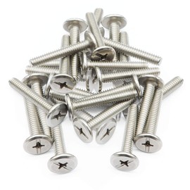 Wulankd 25 Pack 1/4"-20 x 1-1/2" Combo Sidewalk Bolt, Stainless Steel Hurricane Hardware, Truss Head
