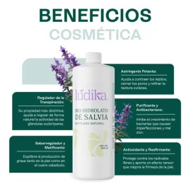 Hidrolato De Salvia 500ml Purificante, Seborregulador