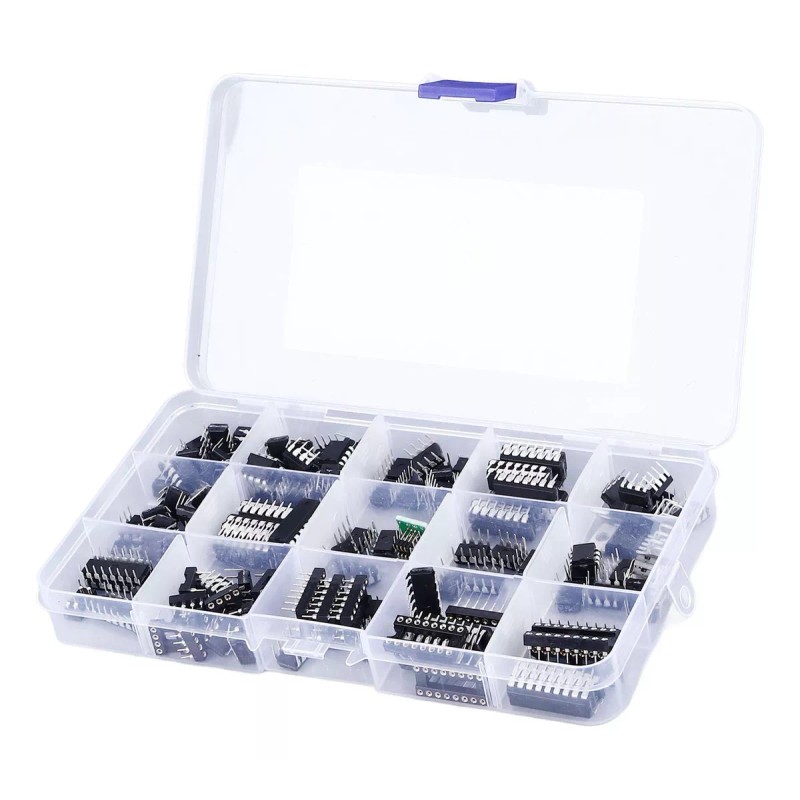 Generic 150 Piezas 10 Tipos De Chip Circuito Integrado Pin