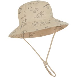 Baby Toddler Boy Bucket Hats Summer Sun Protective Kids Boys Beach Hats Wide Brim Outdoor Sun Hats for Baby Boys Girls B Kahaki 2-4 T