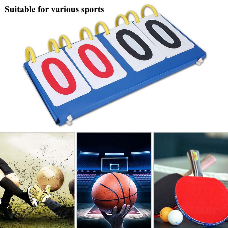 Portable Flip Sports Scoreboard Score Conuter for Table Tennis Basketball