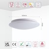 TEKLED® Moonlight Flush Ceiling Light | Non-Yellowing PMMA Cover |