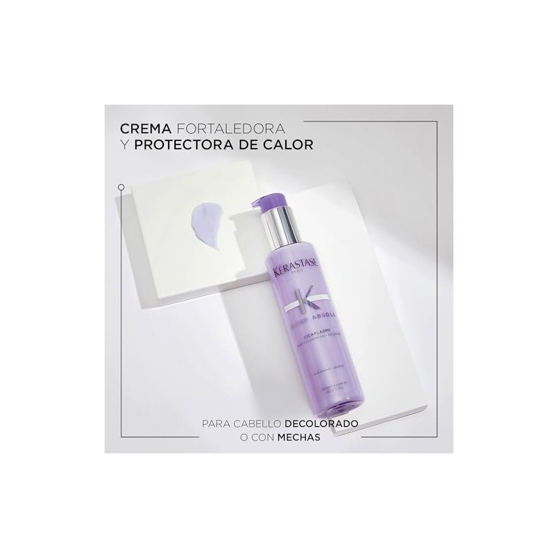 KRASTASE SET Protector de calor Cicaplasme 150ml Srum reparador cido