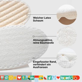 biped 3 Pairs of Barefoot Soles - Soft and Anti-Bacterial - Insoles with Pleasant Fresh Odour z1016 - - 40