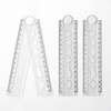 QUETTO 3 PCS Folding Rulers 30cm Foldable Plastic Geometric Straight
