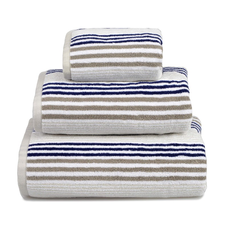 Allure Bath Fashions Merlin Bath Towel, Striped (70cm x 125cm)