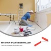 Mikikit Rubber Roller for Painting, Wooden Texture Roller, Wood Effect