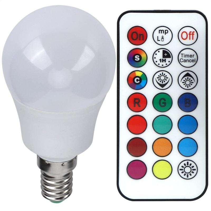 45W LED RGB Bulb Light Colorful Changeable Remote Control Lamp