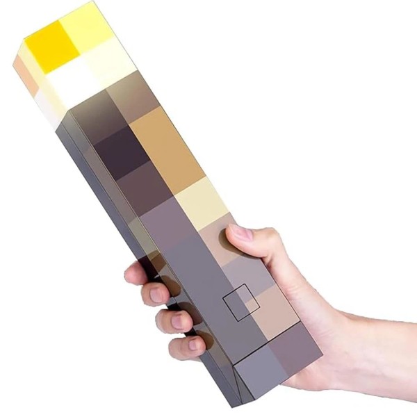 Torch Light Wall Mounted USB Rechargeable Lamp Hand Held Yellow
