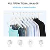 TOPIA HANGER Wooden Suit Hangers with Adjustable Metal Clips (10