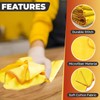 Pack of 5 Jumboo Yellow Dusters Cleaning Cloth 100% Cotton