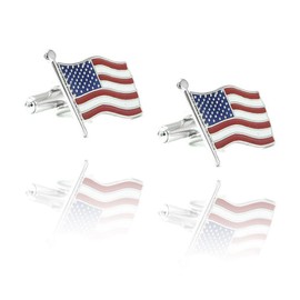 American Flag Cuff Links Mens, USA Flag Cufflinks for Men, US Flag Silver Cufflinks for Men, Flag Men’s Cuff Links, Patriotic Cufflink Shirts for Men, Wedding Mens Cufflink Dress Shirts for Women Son