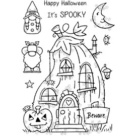 Woodware Clear Stamp Set-Pumpkin House, 4 x 6 in