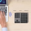 Wireless Number Pad BT Numeric Keypad 34 Key Keyboard HUB