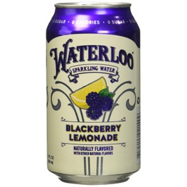 Waterloo Sparkling Water Blackberry Lemonade, Whole30, Zero Sugar, Vegan Friendly, Kosher, Gluten Free & Non-GMO, 12 Count, 144 Fluid Ounce (Pack of 2)