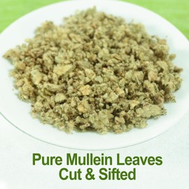 FullChea - Mullein Leaf Tea, 2.5oz/71g - Mullein tea for lungs - Naturally Loose Leaves Herb, Cut & Sifted - Non-GMO - Caffeine-free - Support Respiratory Health