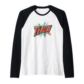 Brighten Your Day with this Flash Statement Look Raglan Baseball Tee