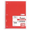 Mead Spiral Notebook, 1 Subject, Wide Ruled Paper, 100 Sheets,