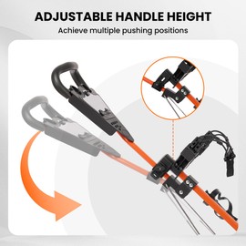 BODIOO Golf Cart Golf Push Cart Golf Bag Cart with 3 Wheel Quick Folding Scorecard Holder Cup Holder Foot Brake 360 Rotating Front Wheel Large Wheelbase for Different Terrain