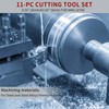 11 Pc 5/16" Carbide Tip Tipped Cutter Tool,Metal Lathe Cutting