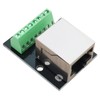 2 pieces RJ45 8pin Ethernet single female terminal breakout board,