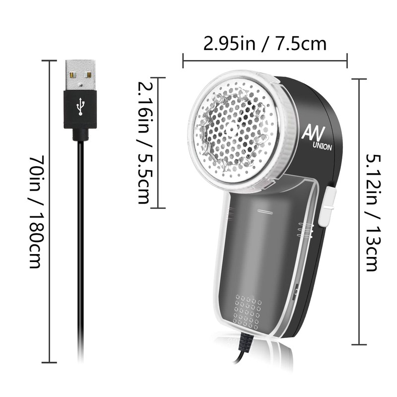 Fabric Shaver Lint Remover, AW union USB Powered Lint Shaver