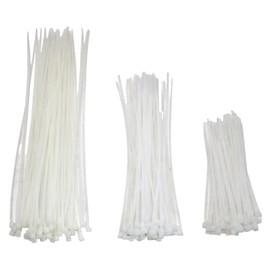 fiXte Cable Ties Multi Use 2mm x 150mm Plastic Tie Wraps Zip Ties Office Home Garden Garage Workshop White (Pack of 150)